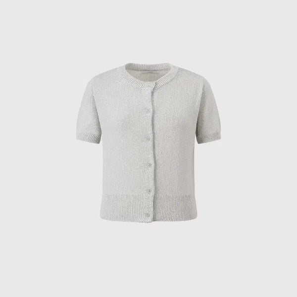 [BUNJANG] Aisle Pearl Sequence Half Cardigan / aisle 펄 시퀀 하프 가디건