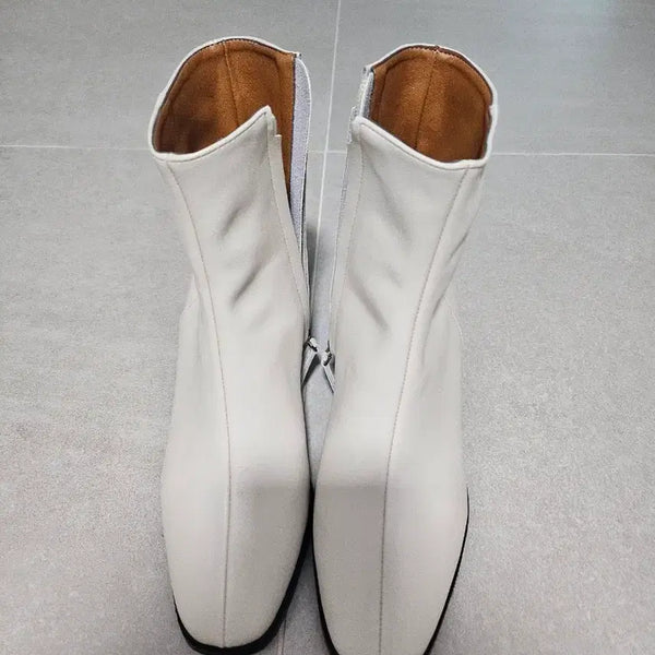 [BUNJANG] Lilyshoo Ankle Boots White Size 235 / 릴리슈  앵클부츠  235