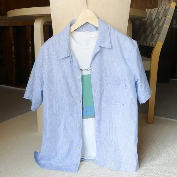[BUNJANG] Seasalt Veranda Half Shirts (Sky Blue) / [3]씨솔트 Veranda half shirts (sky blue) seasalt