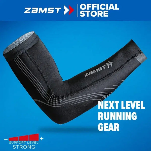 [BUNJANG] Zamst Running Arm Sleeve Black / 잠스트 러닝 팔 슬리브(팔토시) 블랙 새상품