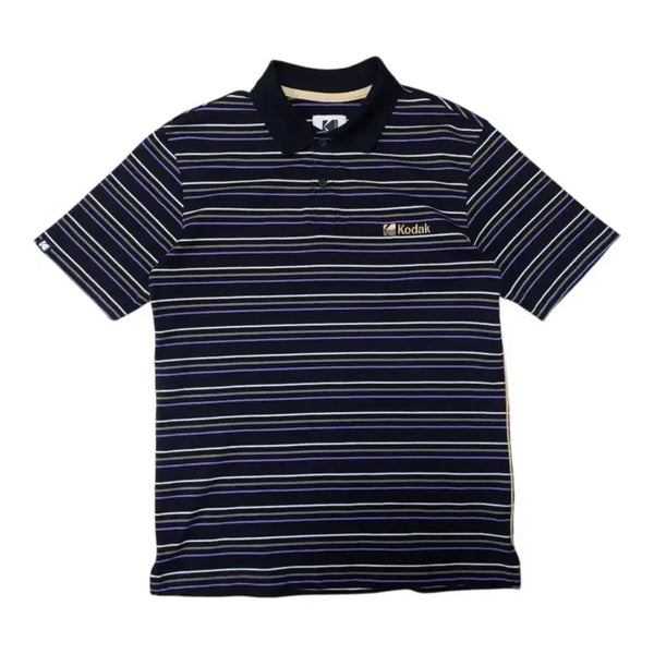 [BUNJANG] Kodak Striped Short-Sleeve Polo Shirt - Size M / 택포) 코닥 스트라이프 반팔 카라티 M