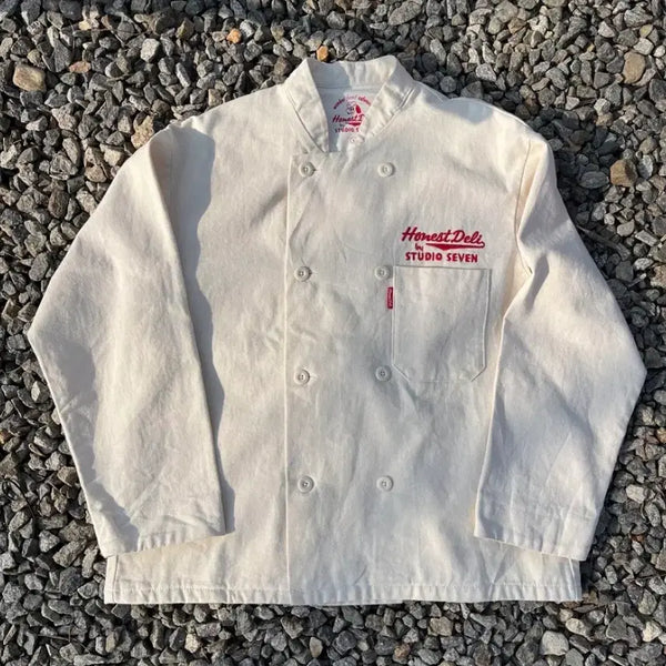 [BUNJANG] STUDIO SEVEN x GU Honest Deli Chef Jacket / STUDIO SEVEN x GU 어니스트 델리 셰프 자켓(실측확인)