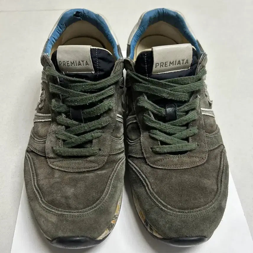 [BUNJANG] Premiata Sneakers Khaki Size 43 / 프리미아타 스니커즈 카키 43사이즈