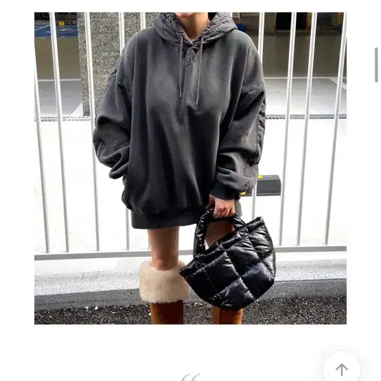 [BUNJANG] Padded Hoodie / 패딩후드티