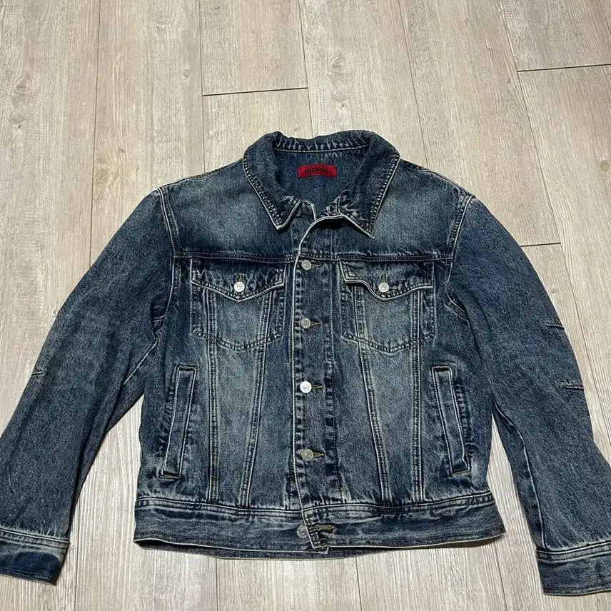 [BUNJANG] Gi-cheol Denim Jacket Brown Blue Size S / [기철] 데님자켓 브라운블루 - s사이즈