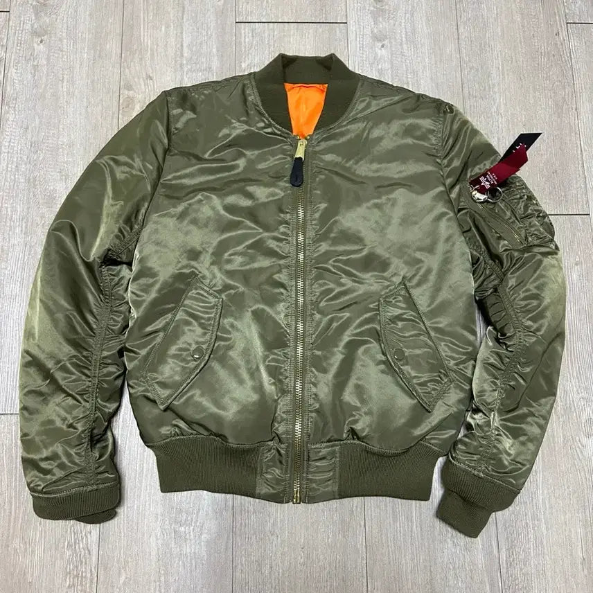 [BUNJANG] Alpha Industries MA-1 Slim Vintage Olive Jacket - Medium / [알파인더스트리] MA-1 슬림 Vintage Olive - m사이즈