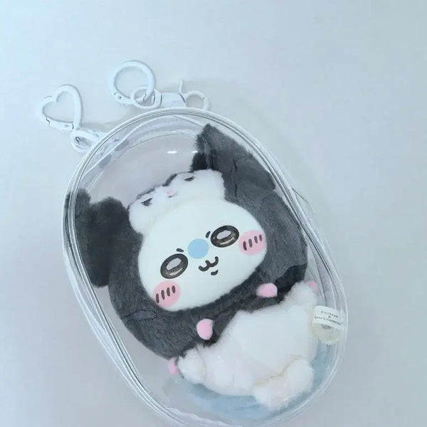 [BUNJANG] Clear Doll Pouch 17.5x12x7 cm / 투명 인형파우치 17.5X12X7