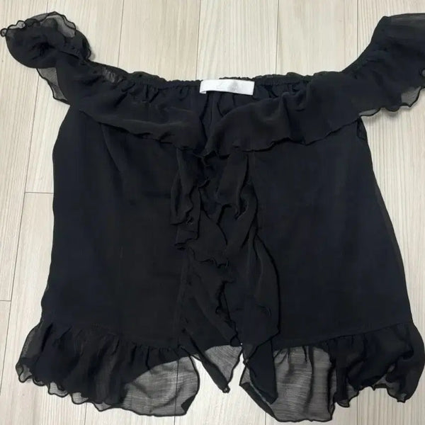 [BUNJANG] Le Plain Ruby Blouse Black S / 르플레인 루비 블라우스 블랙 s