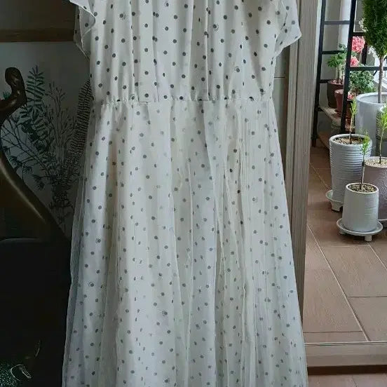 [BUNJANG] SJSJ Dot Pattern Long Dress / sjsj도트 롱 원피스