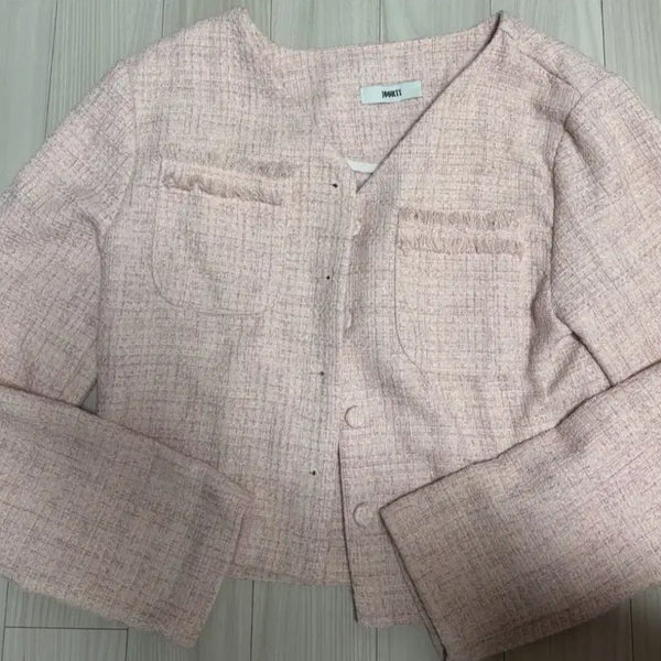 [BUNJANG] JURTI Rose Tweed Blouse Long Sleeve Jacket / 주르티 로제 트위드 블라우스 긴팔 자켓