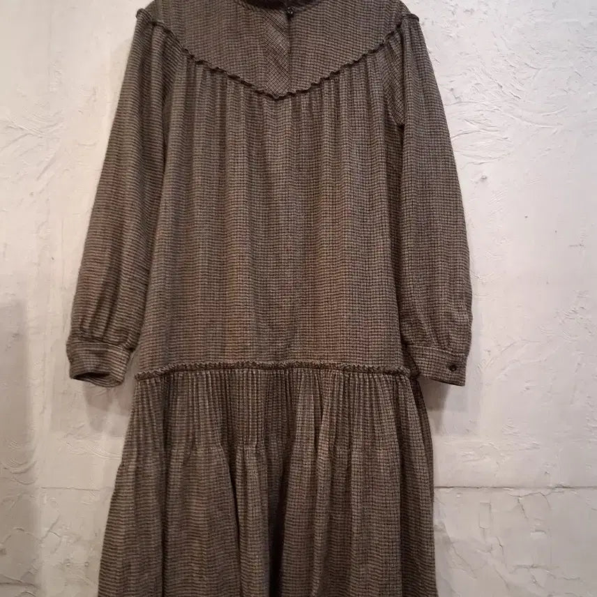 [BUNJANG] SJ Check Frill Long Dress / 한섬 SJ SJ 원피스