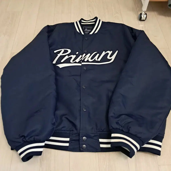[BUNJANG] JEMUT Baseball Jacket Navy 'Primary' Logo / 제멋 야구점퍼