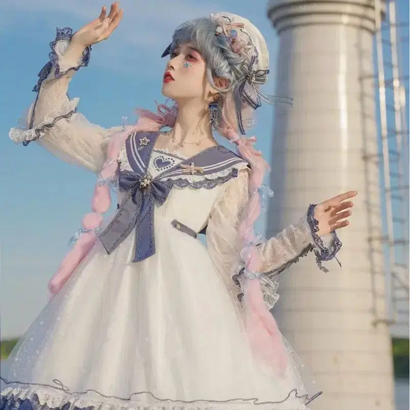 [BUNJANG] Sailor Lolita JSK + Inner Set / 세일러 로리타 JSK + 이너 중브 타오바오