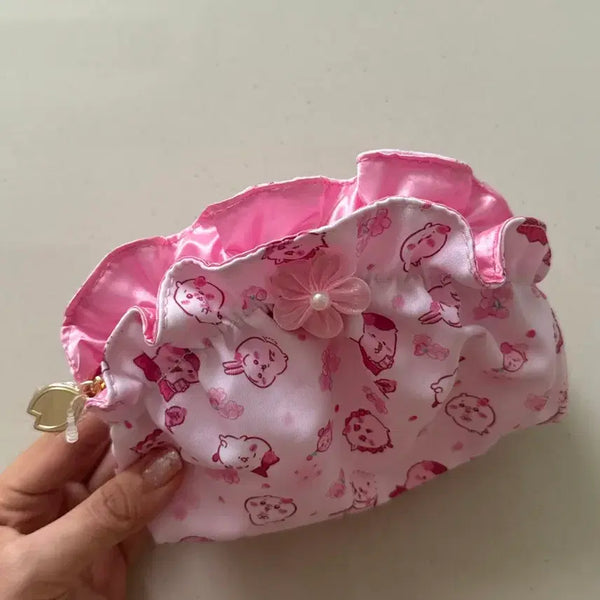 [BUNJANG] Authentic Cheikawa Cherry Blossom Pouch (New) / 정품/새상품 치이카와 벚꽃 파우치