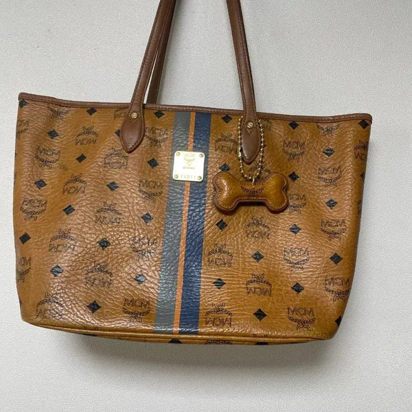 [BUNJANG] MCM Visetos Tote Bag Brown / MCM 비세토스 토트백 브라운
