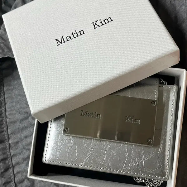 [BUNJANG] Matte Nk Accordion Mini Bag Silver / (무배)마땡킴 아코디언 미니백 실버