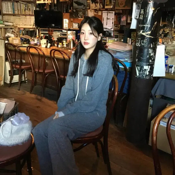[BUNJANG] Ondeemin Sweat Training Hoodie Zip-up & Pants Set / 온드민 스웻 트레이닝 후드집업, 팬츠