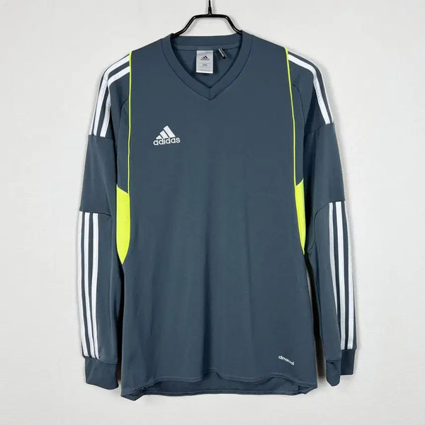 [BUNJANG] Adidas Long Sleeve Jersey T-Shirt Sports Grey/Fluorescent Men's S / 아디다스 긴팔 져지 티 티셔츠 스포츠 남S 90 라덴 빈티지