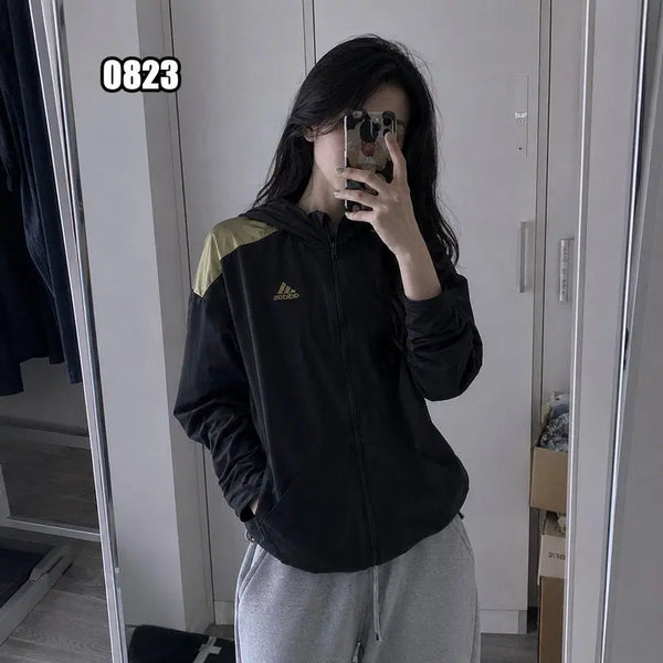 [BUNJANG] Adidas Junior Woven Hooded Zip-Up Jacket / 150) 아디다스 주니어 우븐 후드 집업 자켓
