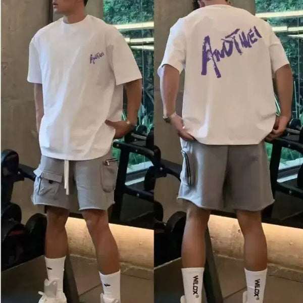 [BUNJANG] ANOTHER Men's Summer Short Sleeve T-Shirt / ANOTHER 남성 여름 반팔 티셔츠