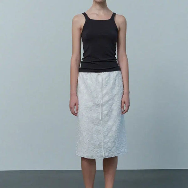 [BUNJANG] Le Fleur Midi Skirt / 르 플라워 미디스커트