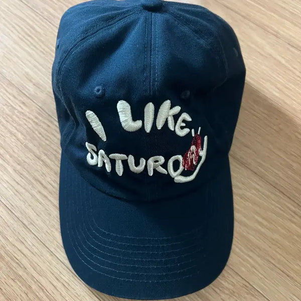 [BUNJANG] IL CORSO Saturday 6-Panel Cap Navy / 일꼬르소 빅 사이즈 1.0 SATURDAY 6패널 캡모자 볼캡 네이비
