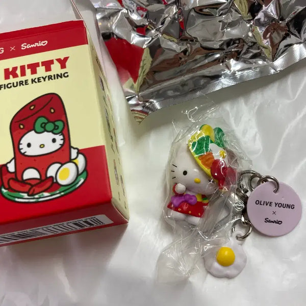 [BUNJANG] Hello Kitty Bibimbap Region Keyring / 올리브영 텐바이텐 헬로키티 지역 키링 비빔밥