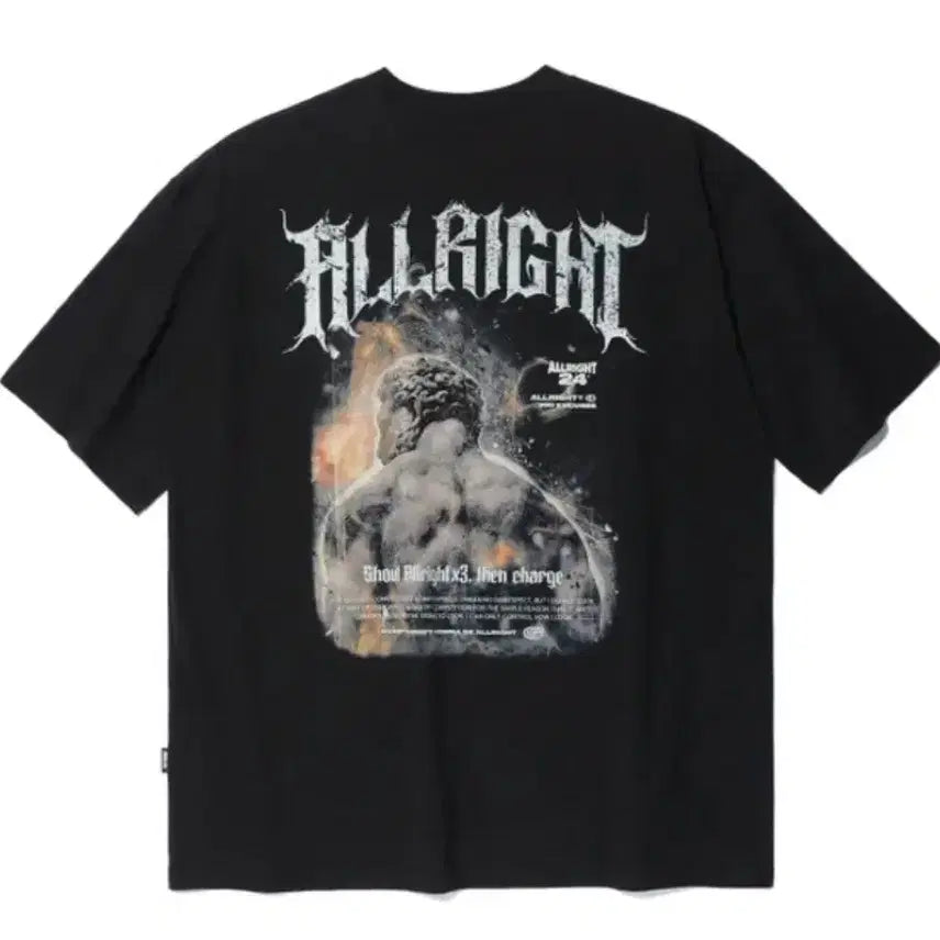 [BUNJANG] Ollaight T-Shirt (2XL, 3XL) / 올라잇 티셔츠 2xl , 3xl