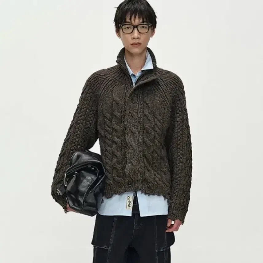 [BUNJANG] Andersson Bell Layered Collar Cardigan / 앤더슨벨 레이어드 카라 가디건