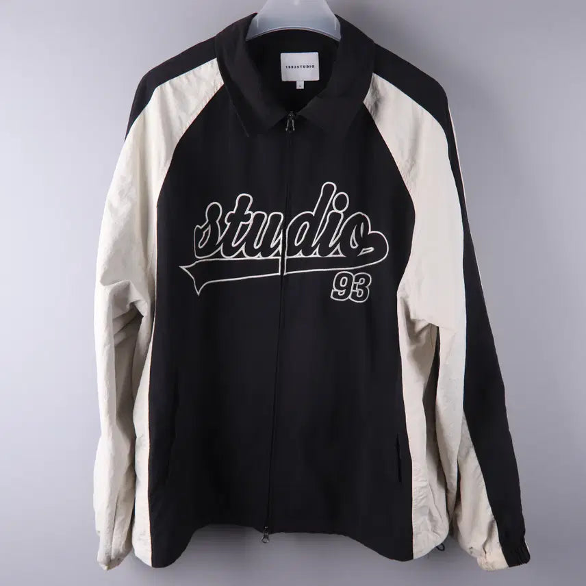 [BUNJANG] 1993 Studio Color Block Studio Windbreaker Black (L) / 1993스튜디오 컬러블록 스튜디오 윈드브레이커 블랙 (L)