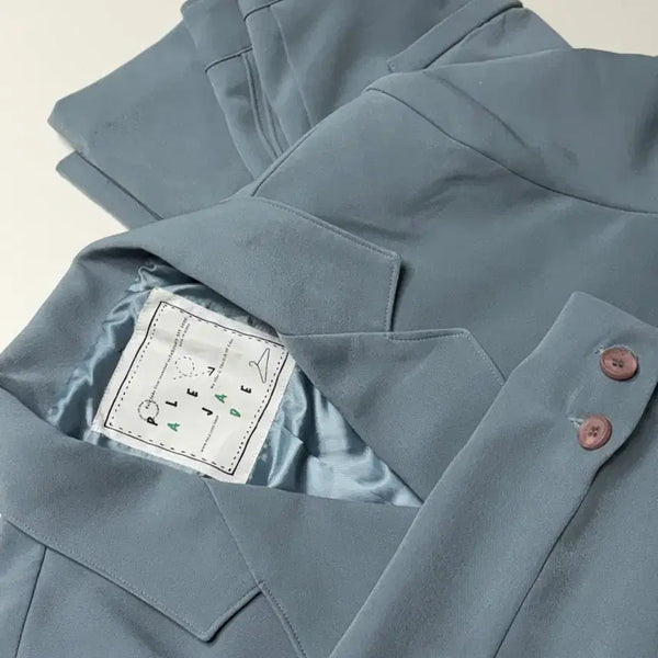 [BUNJANG] Pale Jade Semi Bootcut Set-up Jacket & Trousers / 페일제이드 셋업
