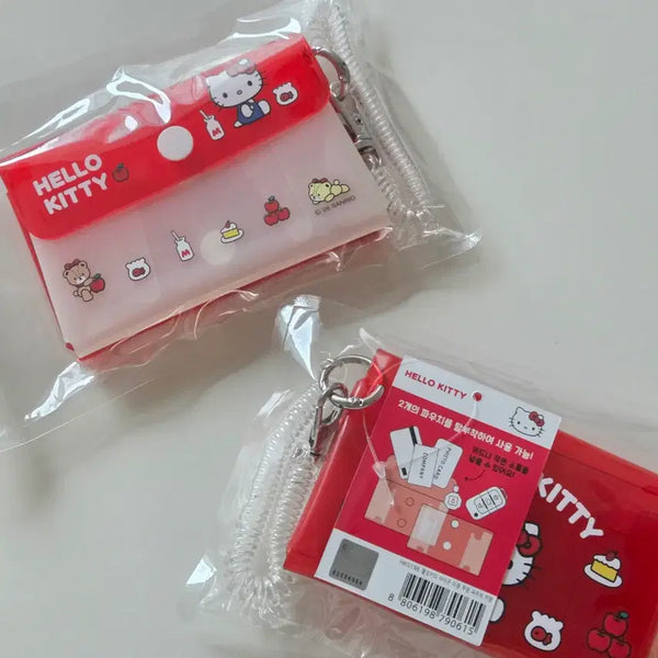 [BUNJANG] Hello Kitty Double Pouch / 헬로키티 똑딱 더블 파우치