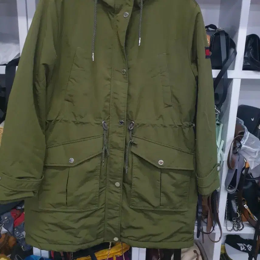 [BUNJANG] Tommy Hilfiger Women's Parka Down Jacket - Size L / 타미힐피거 야상 패딩 L 여성