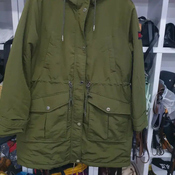 [BUNJANG] Tommy Hilfiger Women's Parka Down Jacket - Size L / 타미힐피거 야상 패딩 L 여성