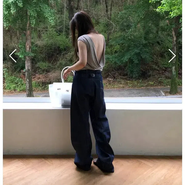 [BUNJANG] Markdely Wide Fit Denim Pants / 마크들리 데님팬츠