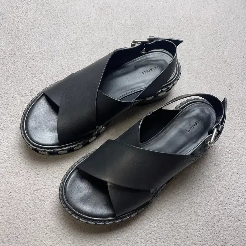 [BUNJANG] All Saints Leather Sandals / [37]  ALL SAINTS 올세인츠 레더 샌들 230-235