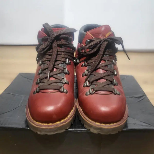 [BUNJANG] KOLON Leather Mid-Cut Hiking Boots / 코오롱