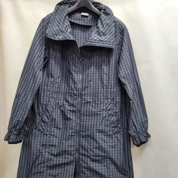 [BUNJANG] Check Pattern Hooded Windbreaker Jacket / 체크 패턴 후드 바람막이