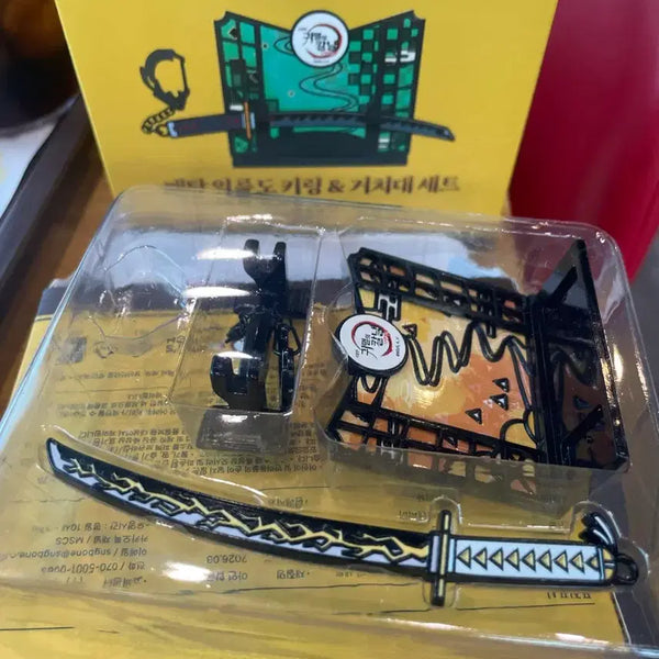 [BUNJANG] Mom's Touch Demon Slayer Metal Keyring - Zenitsu / (교환,판매)맘스터치 귀멸의칼날 메탈키링 [젠이츠]