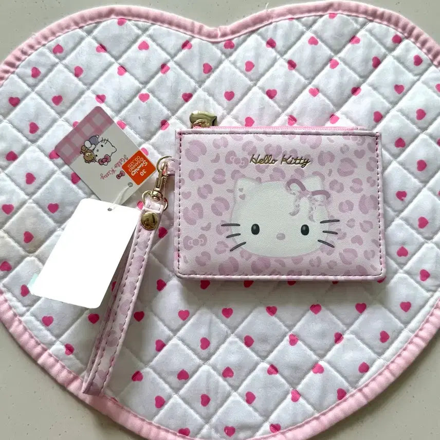 [BUNJANG] Sanrio Hello Kitty Pink Leopard Wallet / 정품 새상품) 키티 핑크 레오파드 지갑