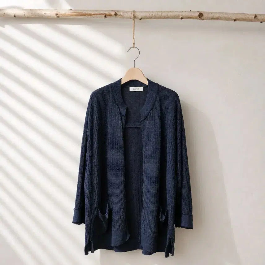 [BUNJANG] SYSTEM 2021 Open Long Knit Cardigan F Size / 한섬 시스템(SYSTEM) 2021 오픈형 롱 니트 가디건  F사이즈