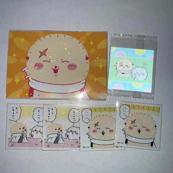 [BUNJANG] Cheikawa Rakko Postcard Bromide Random Seal 6 Types Set / 2주 내 출고/치이카와) 랏코 엽서 브로마이드 랜덤 씰 6종 세트