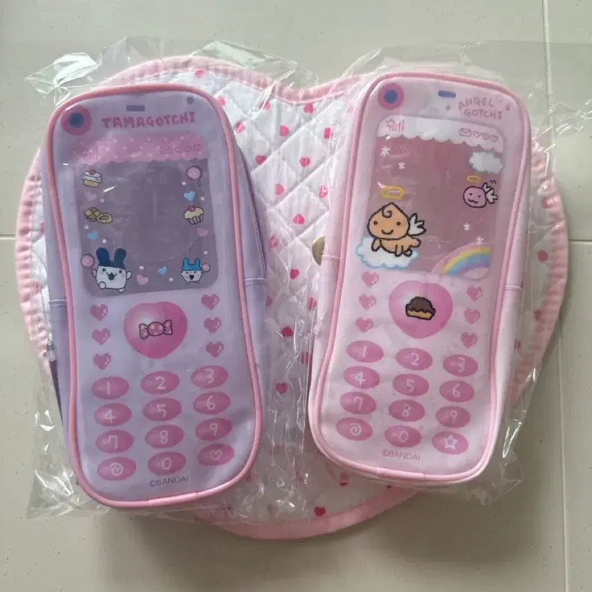 [BUNJANG] Authentic Tamagotchi Pouch (Pink/Purple) / 정품/새상품 다마고치 파우치 (핑크/퍼플)