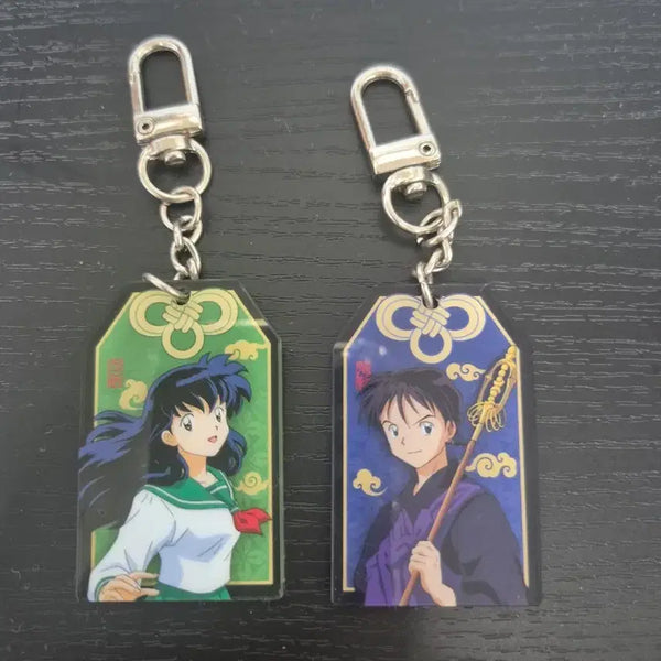 [BUNJANG] Inuyasha Kagome Miroku Amulet Charm / 이누야샤 가영(카고메) 미륵 부적(오마모리) 키링
