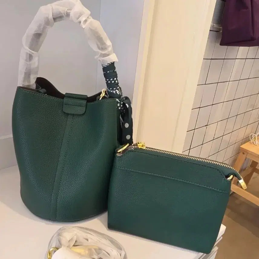 [BUNJANG] Scarf Bucket Bag / 스카프버킷백