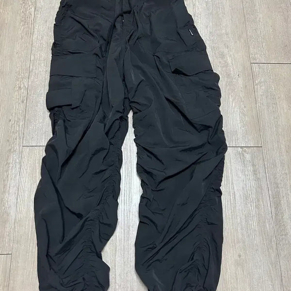 [BUNJANG] XTONZ Shirring Cargo Pants Black / [엑스톤즈] 셔링 카고 팬츠 블랙 - m사이즈