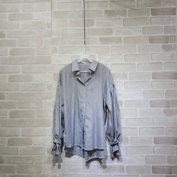 [BUNJANG] Striped Shirt Free Size / ㅎ1536 스트라이프 셔츠 F