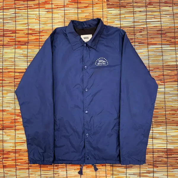 [BUNJANG] Vans Off The Wall Navy Coach Jacket L / 반스 네이비 오프더월 코치 자켓 L