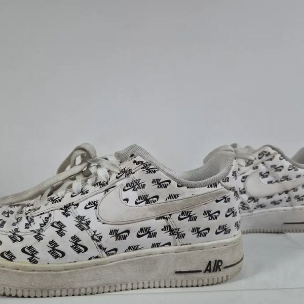 [BUNJANG] Nike Air Force 1 Logo Pattern Sneakers / 나이키 에어포스 1 로고 패턴 스니커즈