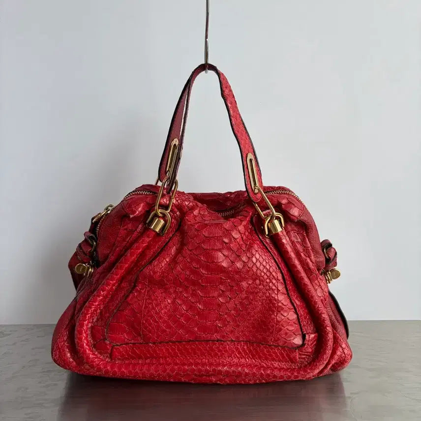 [BUNJANG] Chloe Python Paraty Shoulder Bag / 끌로에 파이톤 파라티 숄더백